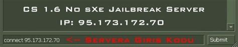 Cs1 6 jailbreak server ip